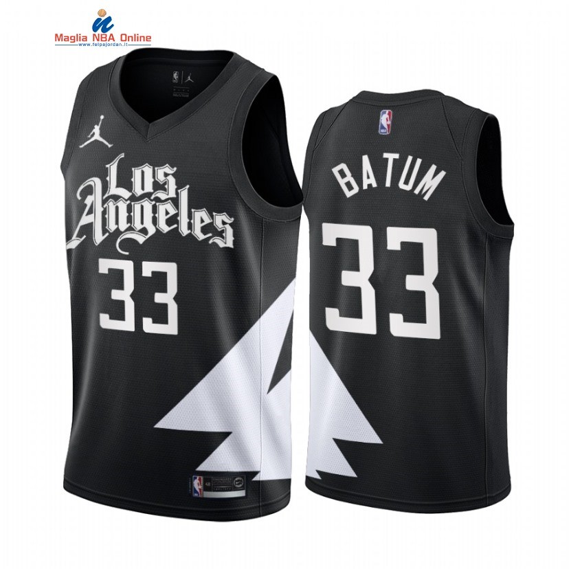 Maglia NBA Nike Los Angeles Clippers #33 Nicolas Batum Nero Statement 2022-23 Acquista