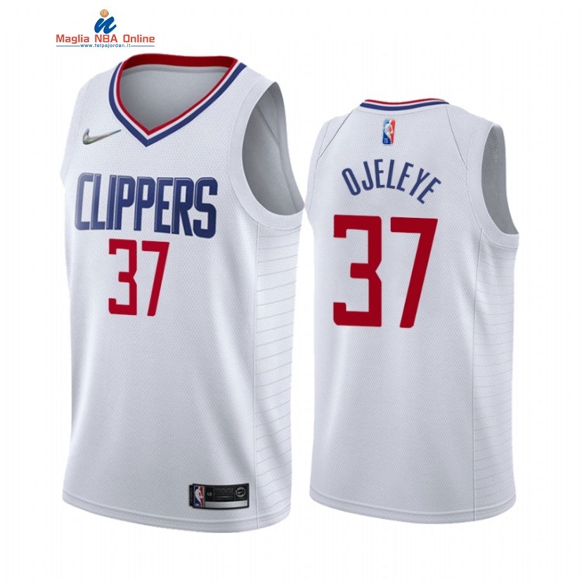 Maglia NBA Nike Los Angeles Clippers #37 Semi Ojeleye Bianco Association 2022 Acquista