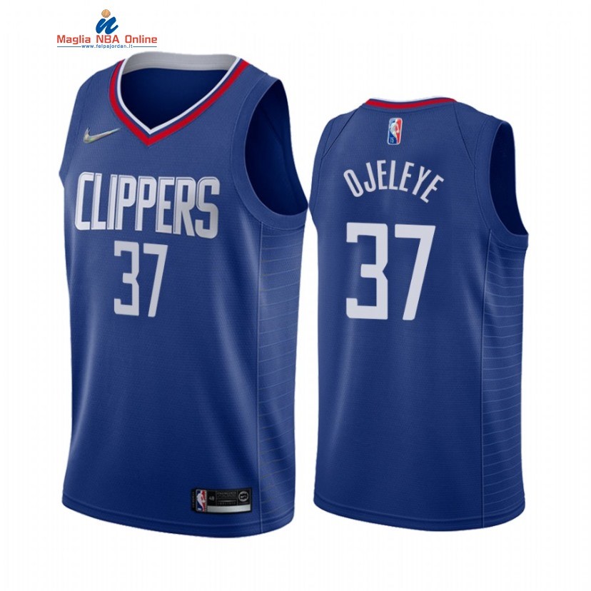 Maglia NBA Nike Los Angeles Clippers #37 Semi Ojeleye Blu Icon 2022 Acquista