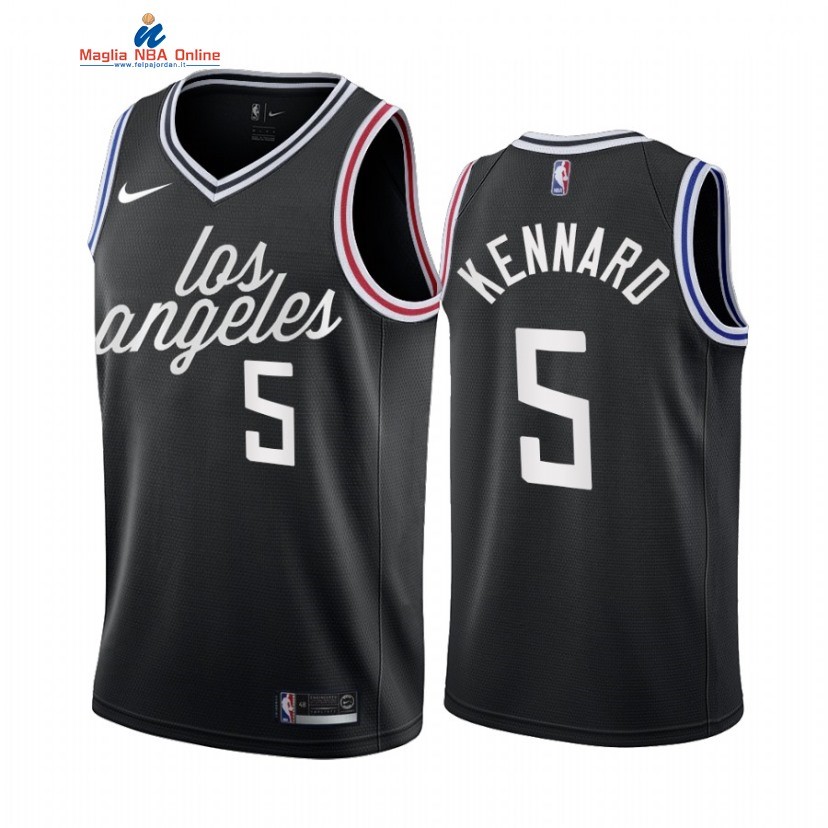 Maglia NBA Nike Los Angeles Clippers #5 Luke Kennard Nero Città 2022-23 Acquista