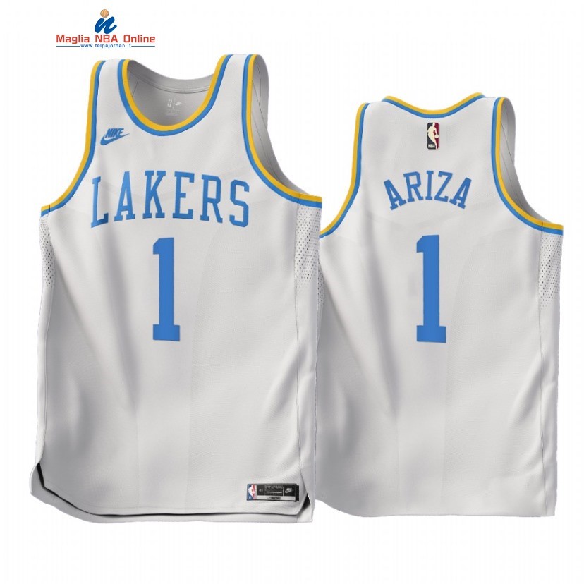 Maglia NBA Nike Los Angeles Lakers #1 Trevor Ariza Bianco Classic 2022-23 Acquista