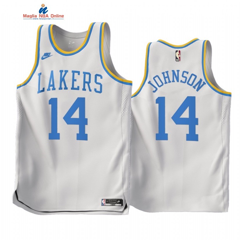 Maglia NBA Nike Los Angeles Lakers #14 Stanley Johnson Bianco Classic 2022-23 Acquista