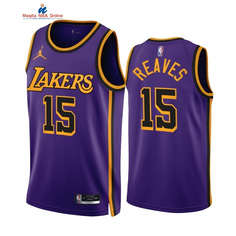 Maglia NBA Nike Los Angeles Lakers #15 Austin Reaves Porpora Statement 2022-23 Acquista