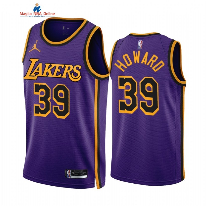 Maglia NBA Nike Los Angeles Lakers #39 Dwight Howard Porpora Statement 2022-23 Acquista