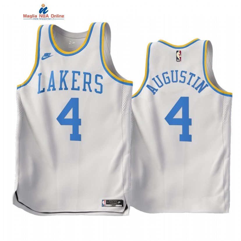 Maglia NBA Nike Los Angeles Lakers #4 D.J. Augustin Bianco Classic 2022-23 Acquista