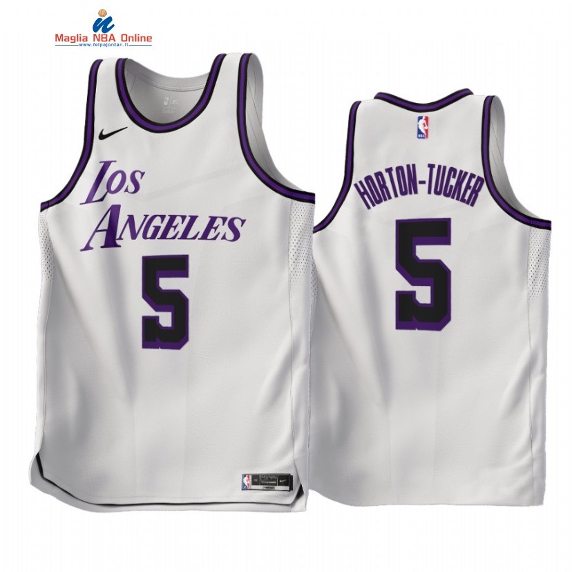Maglia NBA Nike Los Angeles Lakers #5 Talen Horton Tucker C Bianco Città 2022-23 Acquista