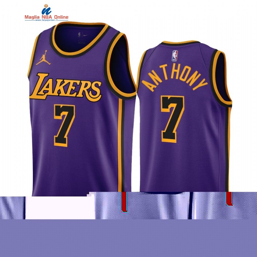 Maglia NBA Nike Los Angeles Lakers #7 Carmelo Anthony Porpora Statement 2022-23 Acquista
