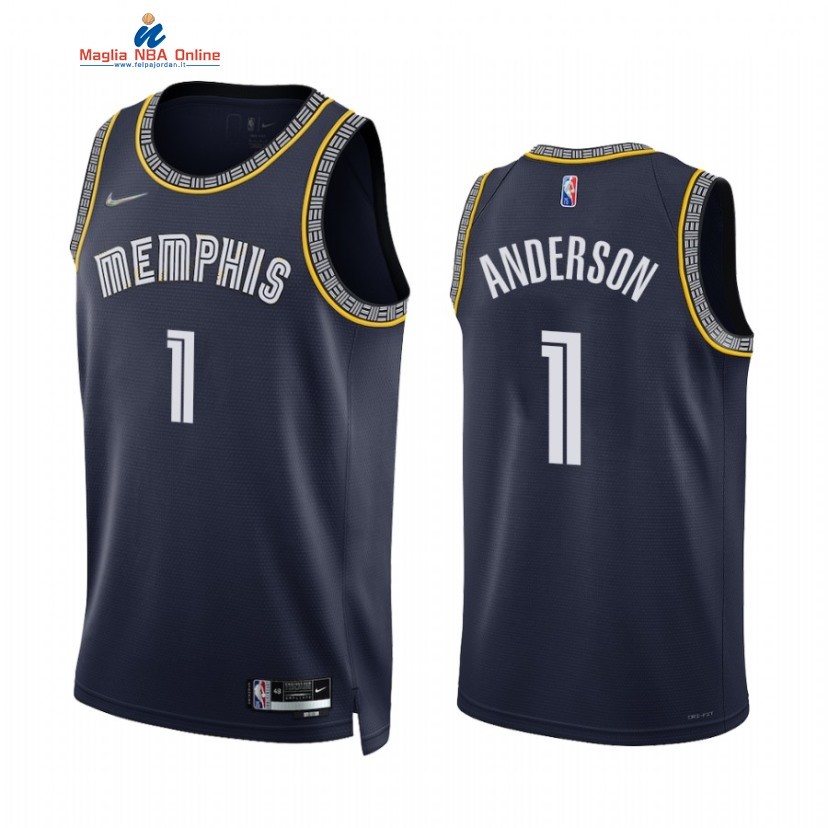Maglia NBA Nike Memphis Grizzlies #1 Kyle Anderson 75th Marino 2021-22 Acquista