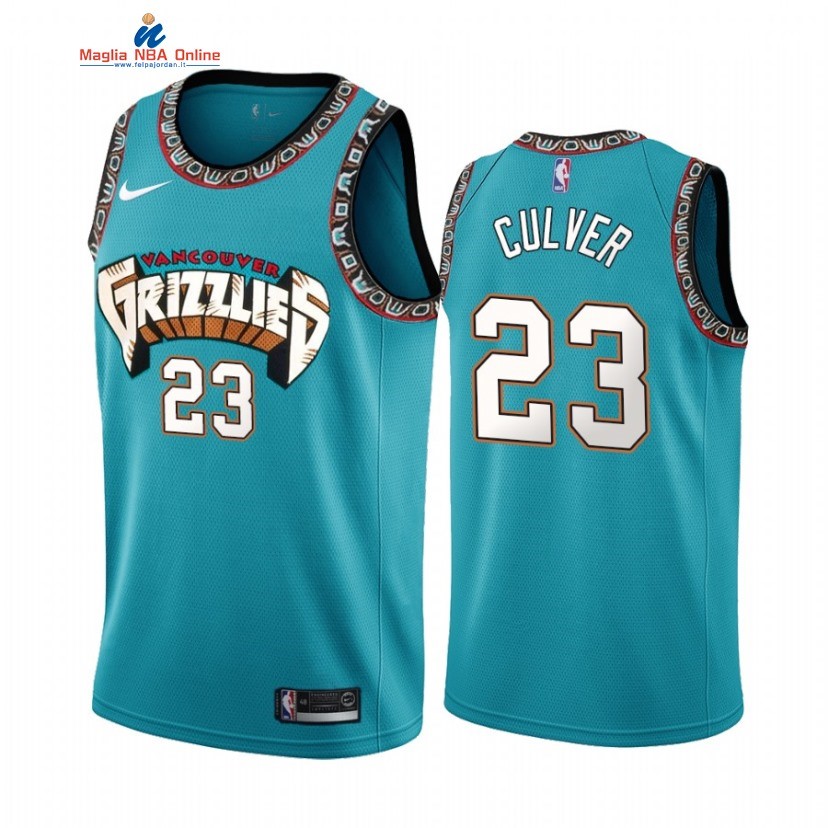 Maglia NBA Nike Memphis Grizzlies #23 Jarrett Culver Teal Classic 2021 Acquista