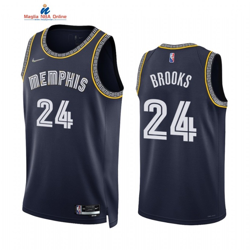 Maglia NBA Nike Memphis Grizzlies #24 Dillon Brooks 75th Marino 2021-22 Acquista