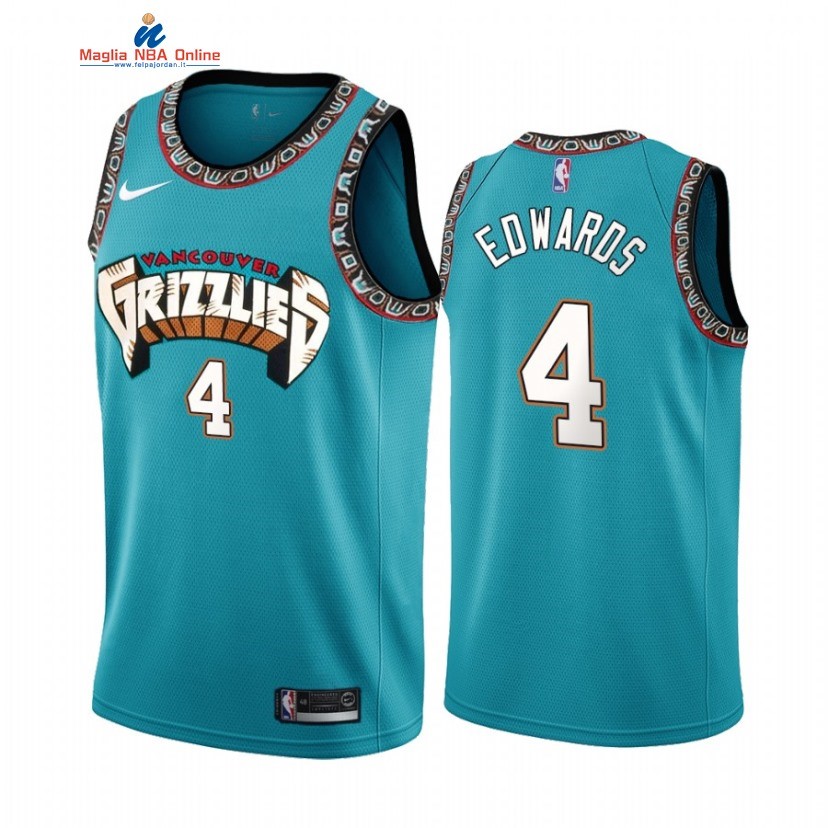 Maglia NBA Nike Memphis Grizzlies #4 Carsen Edwards Teal Classic 2021 Acquista