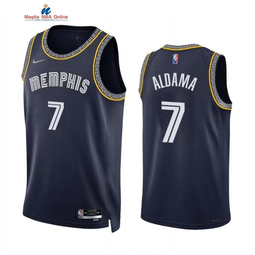 Maglia NBA Nike Memphis Grizzlies #7 Santi Aldama 75th Marino 2021-22 Acquista