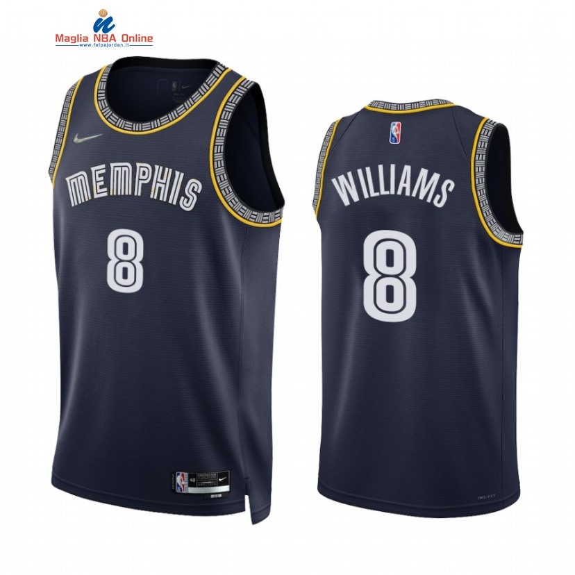 Maglia NBA Nike Memphis Grizzlies #8 Ziaire Williams 75th Marino 2021-22 Acquista