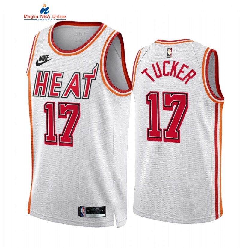 Maglia NBA Nike Miami Heat #17 P.J. Tucker Bianco Classic 2022-23 Acquista