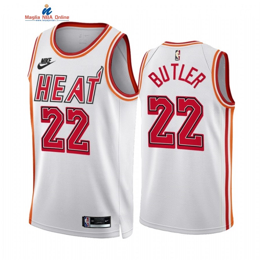 Maglia NBA Nike Miami Heat #22 Jimmy Butler Bianco Classic 2022-23 Acquista