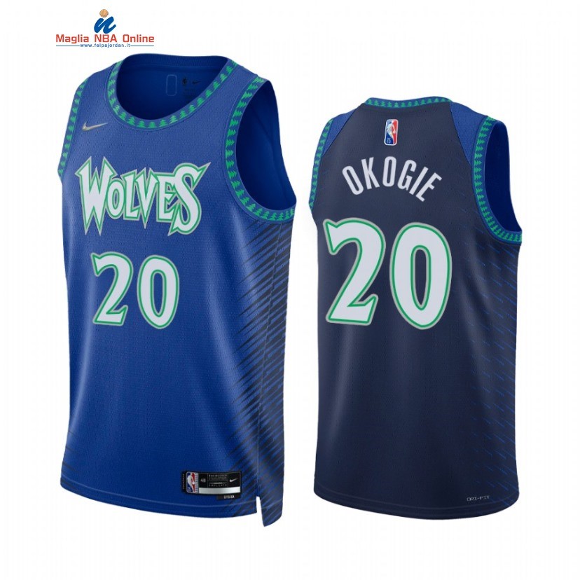 Maglia NBA Nike Minnesota Timberwolvs #20 Josh Okogie 75th Diamante Reale 2021-22 Acquista