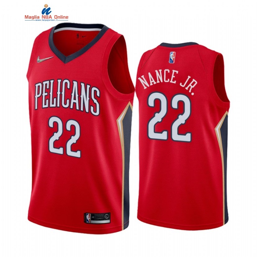 Maglia NBA Nike New Orleans Pelicans #22 Larry Nance Jr. Rosso Statement 2022 Acquista