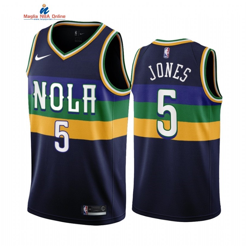 Maglia NBA Nike New Orleans Pelicans #5 Herbert Jones Marino Città 2022-23 Acquista