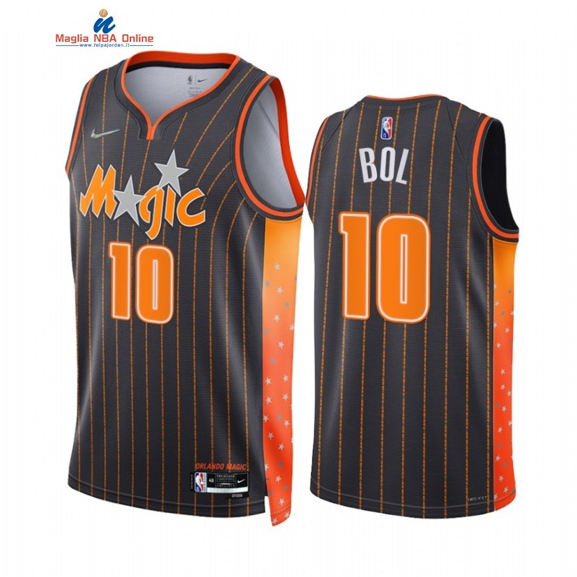 Maglia NBA Nike Orlando Magic #10 Bol Bol 75th Nero Città 2021-22 Acquista