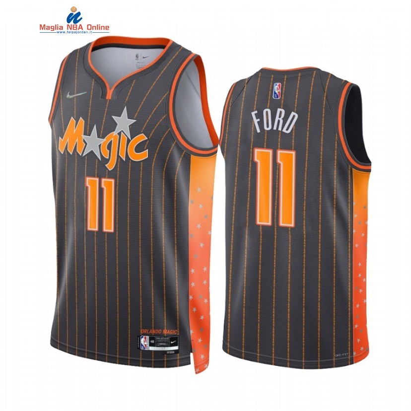 Maglia NBA Nike Orlando Magic #11 Aleem Ford 75th Nero Città 2021-22 Acquista