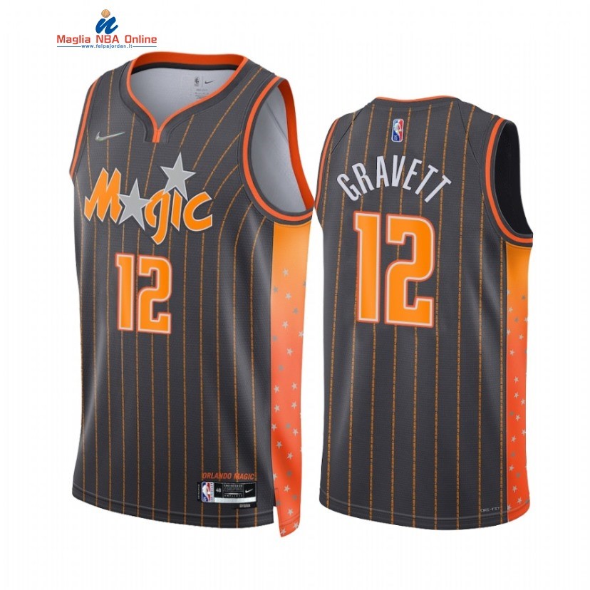 Maglia NBA Nike Orlando Magic #12 Hassani Gravett 75th Nero Città 2021-22 Acquista