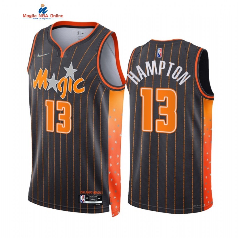 Maglia NBA Nike Orlando Magic #13 R.J. Hampton 75th Nero Città 2021-22 Acquista