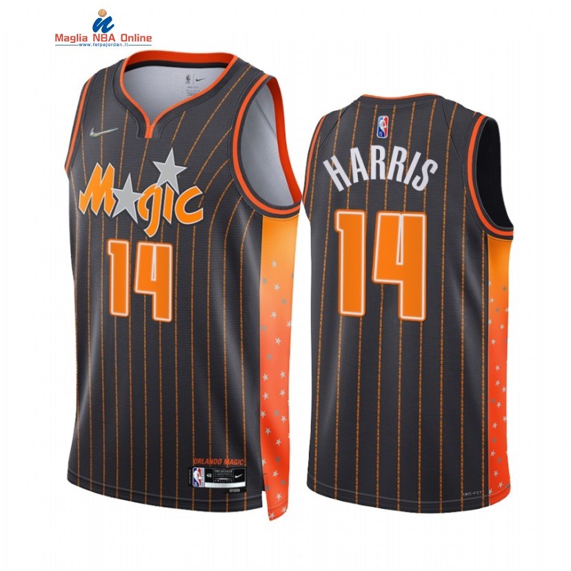 Maglia NBA Nike Orlando Magic #14 Gary Harris 75th Nero Città 2021-22 Acquista