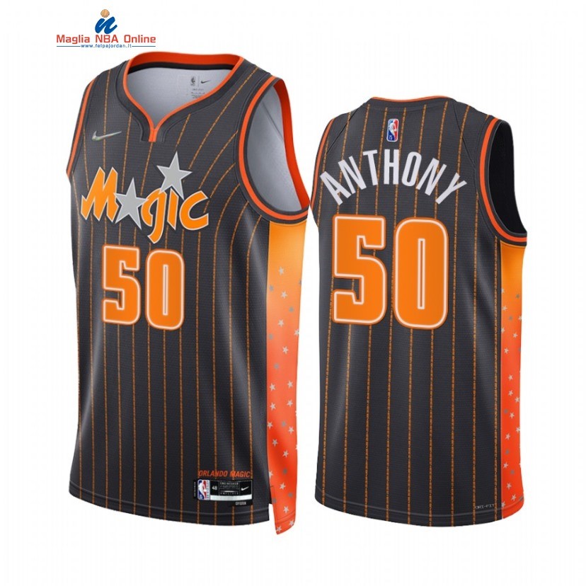 Maglia NBA Nike Orlando Magic #50 Cole Anthony 75th Nero Città 2021-22 Acquista