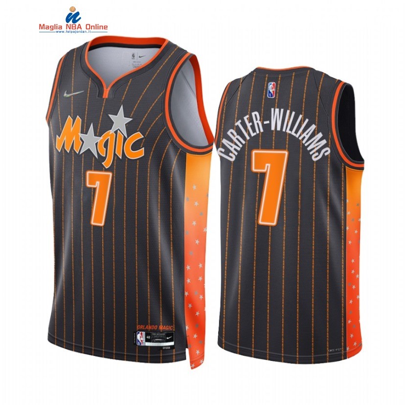 Maglia NBA Nike Orlando Magic #7 Michael Carter Williams 75th Nero Città 2021-22 Acquista