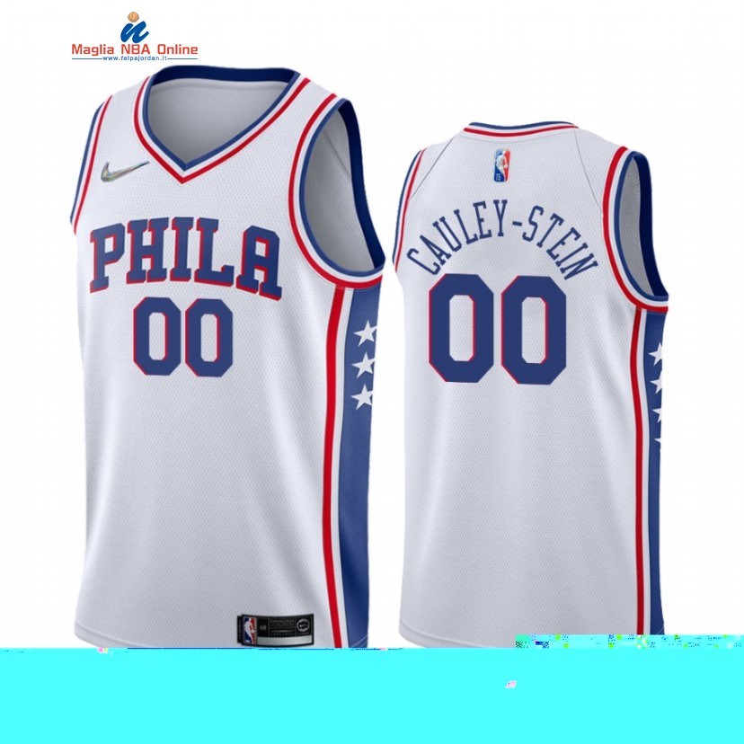 Maglia NBA Nike Philadelphia Sixers #00 Willie Cauley Stein Bianco Association 2022 Acquista