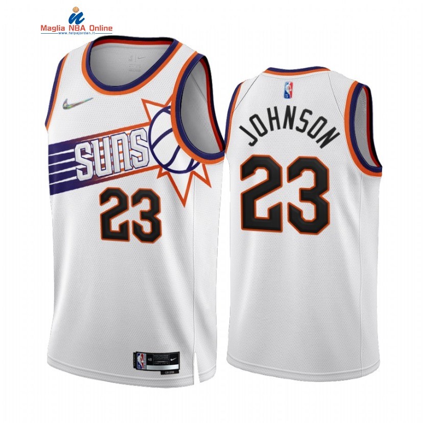 Maglia NBA Nike Phoenix Suns #23 Cameron Johnson 75th Bianco Association 2022-23 Acquista