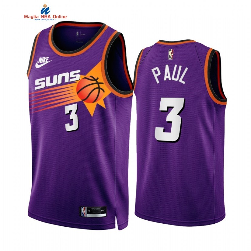 Maglia NBA Nike Phoenix Suns #3 Chris Paul Porpora Classic 2022-23 Acquista