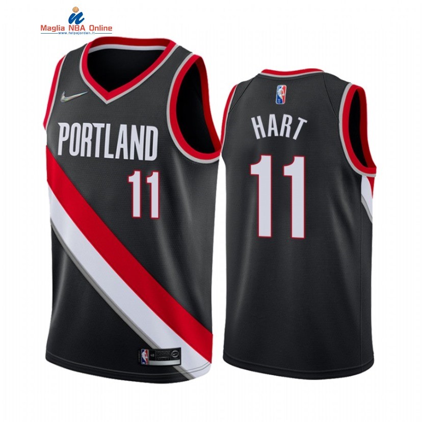 Maglia NBA Nike Portland Trail Blazers #11 Josh Hart Nero Icon 2022 Acquista