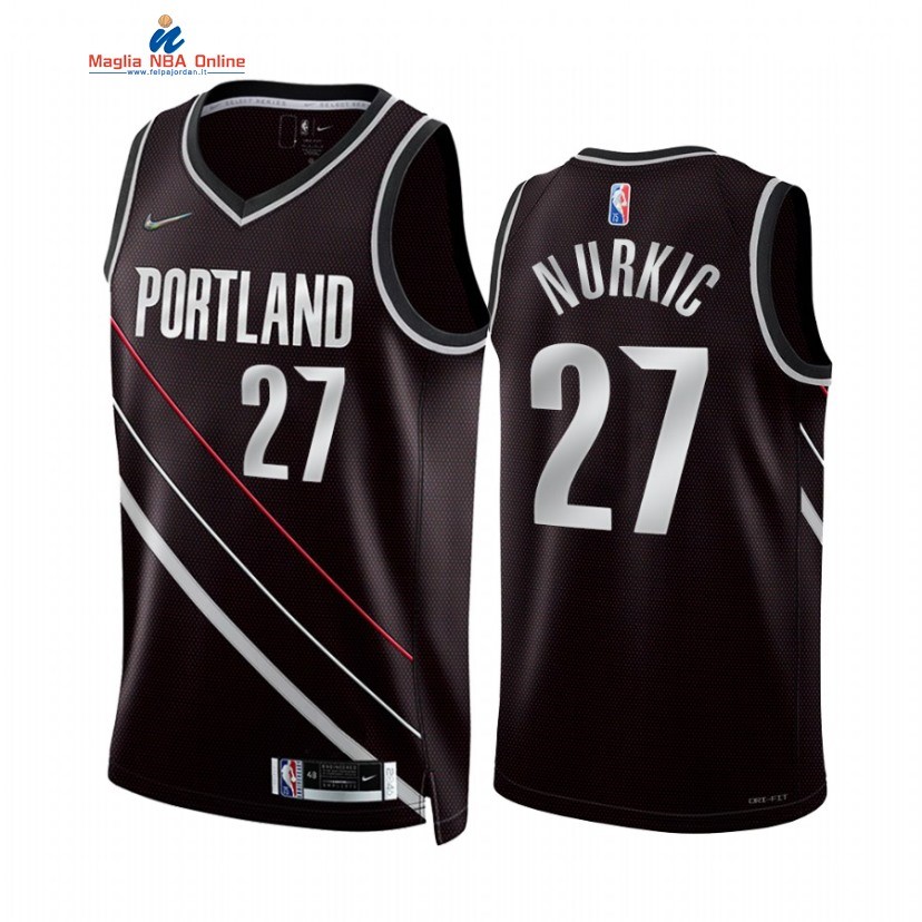 Maglia NBA Nike Portland Trail Blazers #27 Jusuf Nurkic Select Series Nero 2022. Acquista