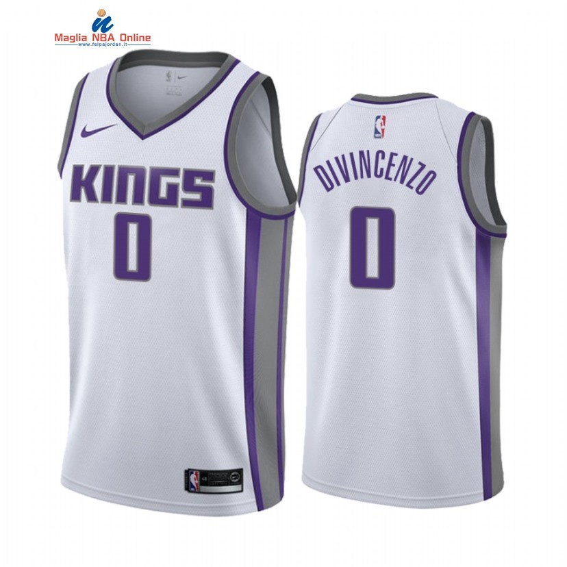 Maglia NBA Nike Sacramento Kings #0 Donte DiVincenzo Bianco Association 2022 Acquista