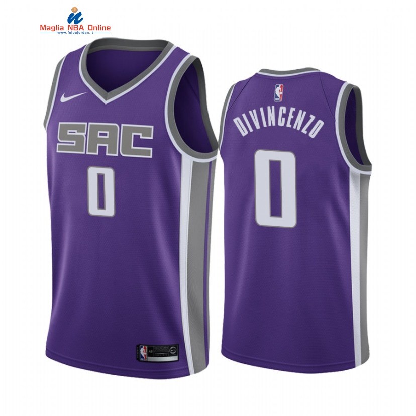 Maglia NBA Nike Sacramento Kings #0 Donte DiVincenzo Porpora Icon 2021-22 Acquista