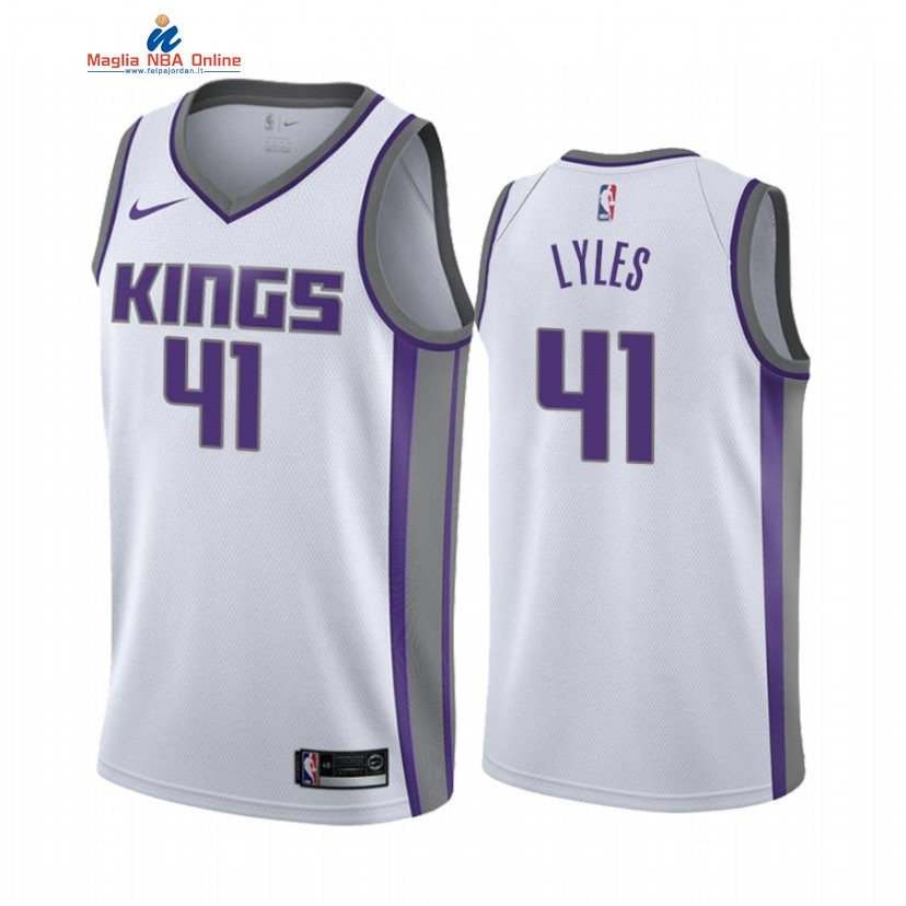 Maglia NBA Nike Sacramento Kings #41 Trey Lyles Bianco Association 2022 Acquista