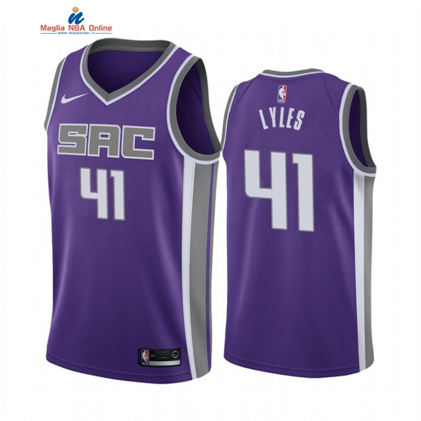 Maglia NBA Nike Sacramento Kings #41 Trey Lyles Porpora Icon 2021-22 Acquista