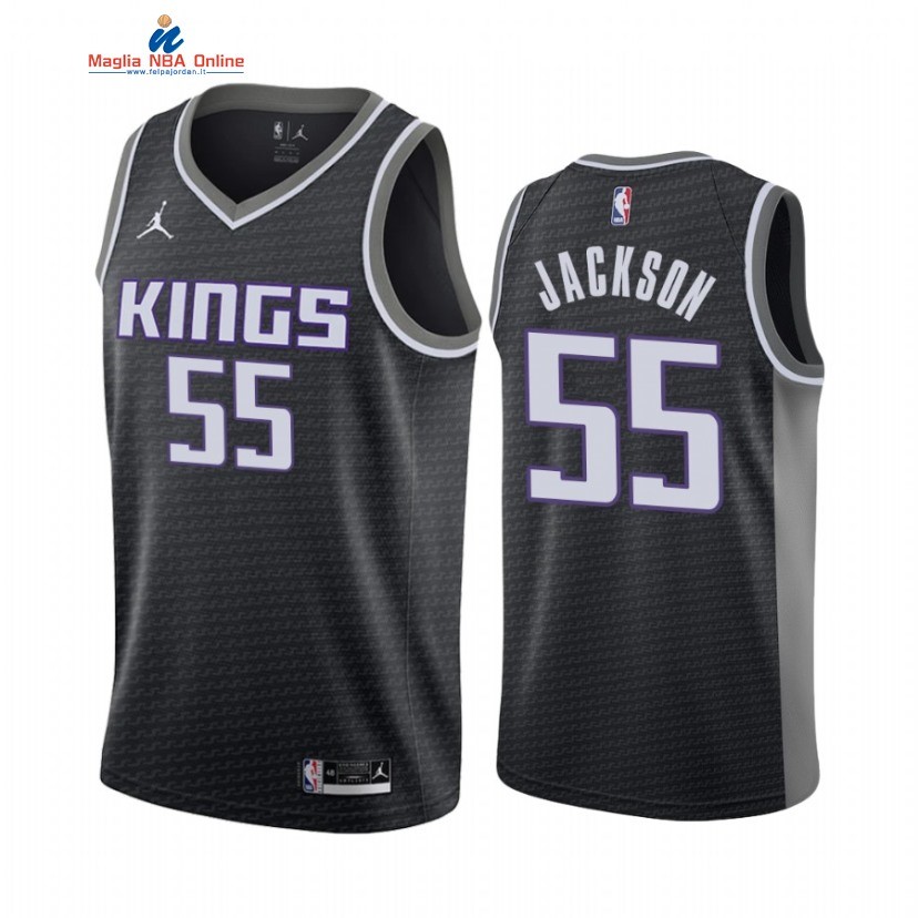 Maglia NBA Nike Sacramento Kings #55 Josh Jackson Nero Statement 2022 Acquista