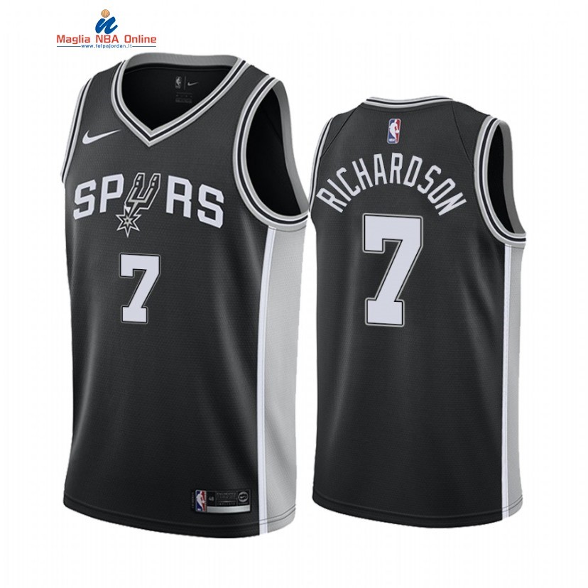 Maglia NBA Nike San Antonio Spurs #7 Josh Richardson Nero Icon 2022 Acquista