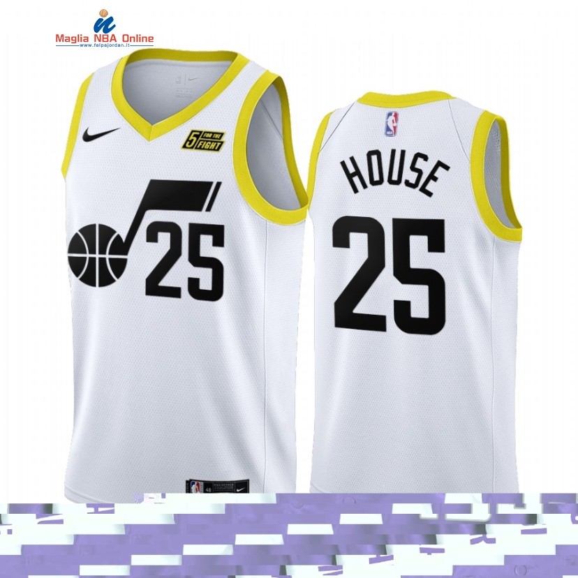Maglia NBA Nike Utah Jazz #25 Danuel House Bianco Association 2022-23 Acquista