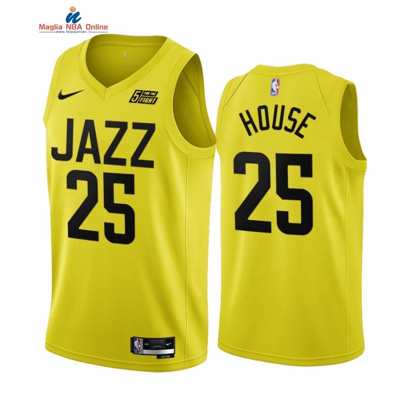 Maglia NBA Nike Utah Jazz #25 Danuel House Giallo Icon 2022-23 Acquista