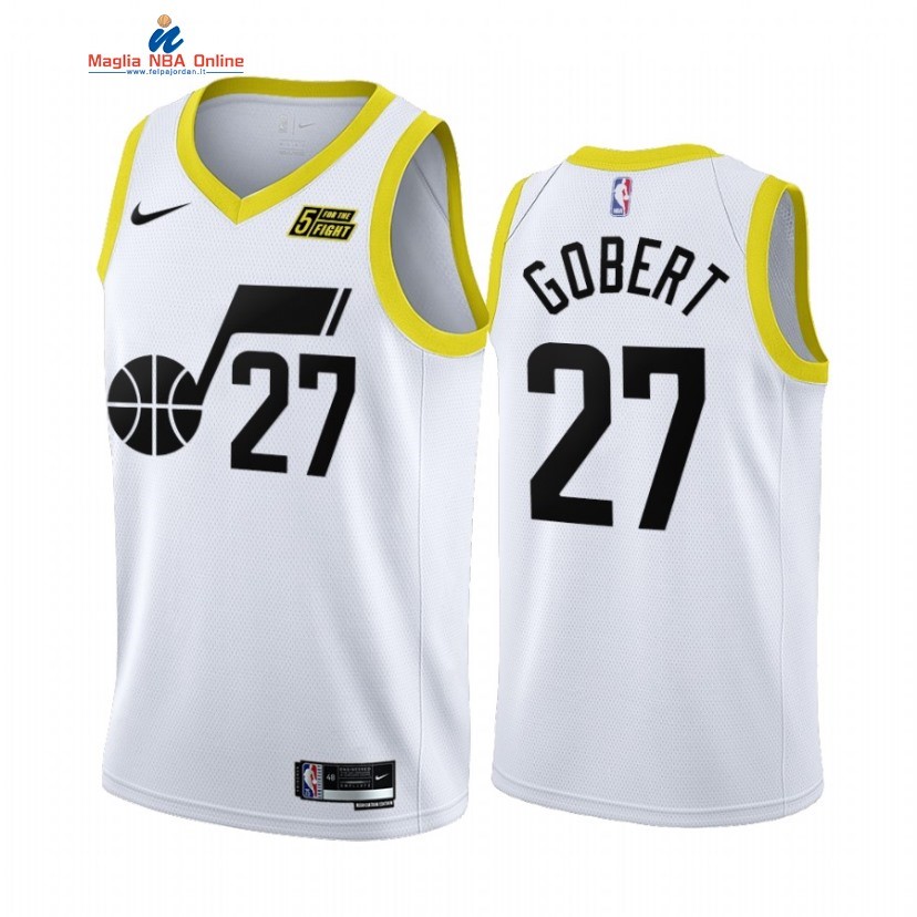 Maglia NBA Nike Utah Jazz #27 Rudy Gobert Bianco Association 2022-23 Acquista