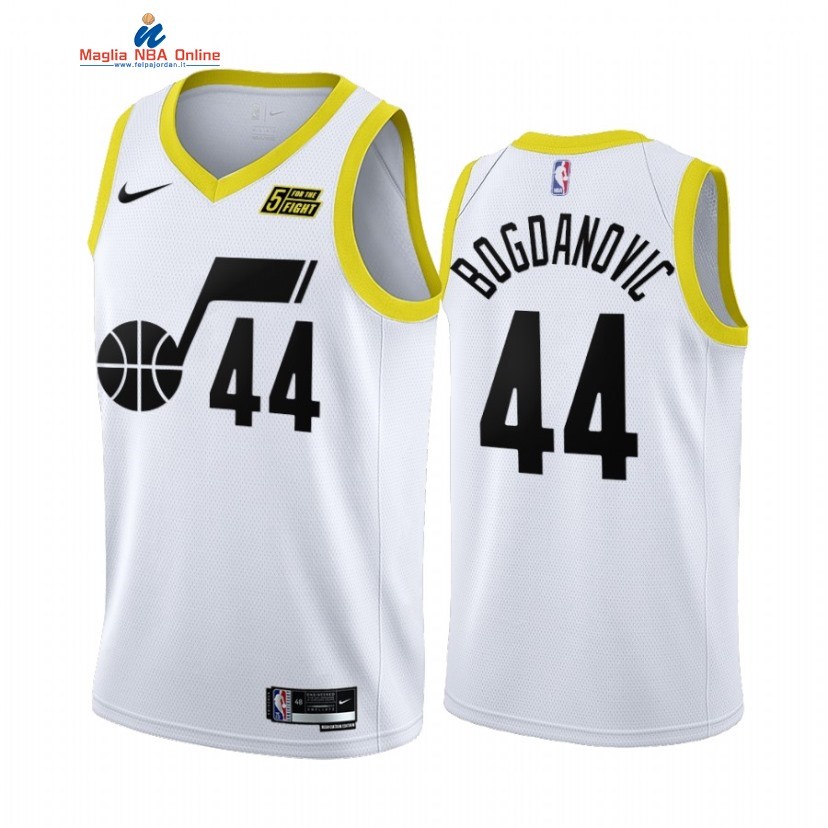 Maglia NBA Nike Utah Jazz #44 Bojan Bogdanovic Bianco Association 2022-23 Acquista