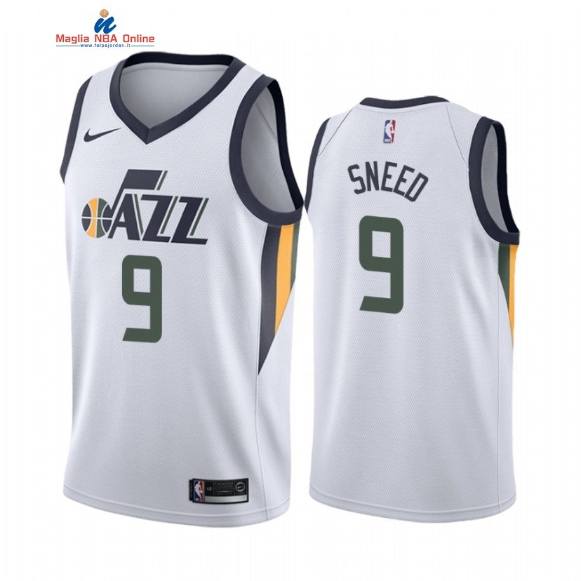 Maglia NBA Nike Utah Jazz #9 Xavier Sneed Bianco Classic 2022 Acquista