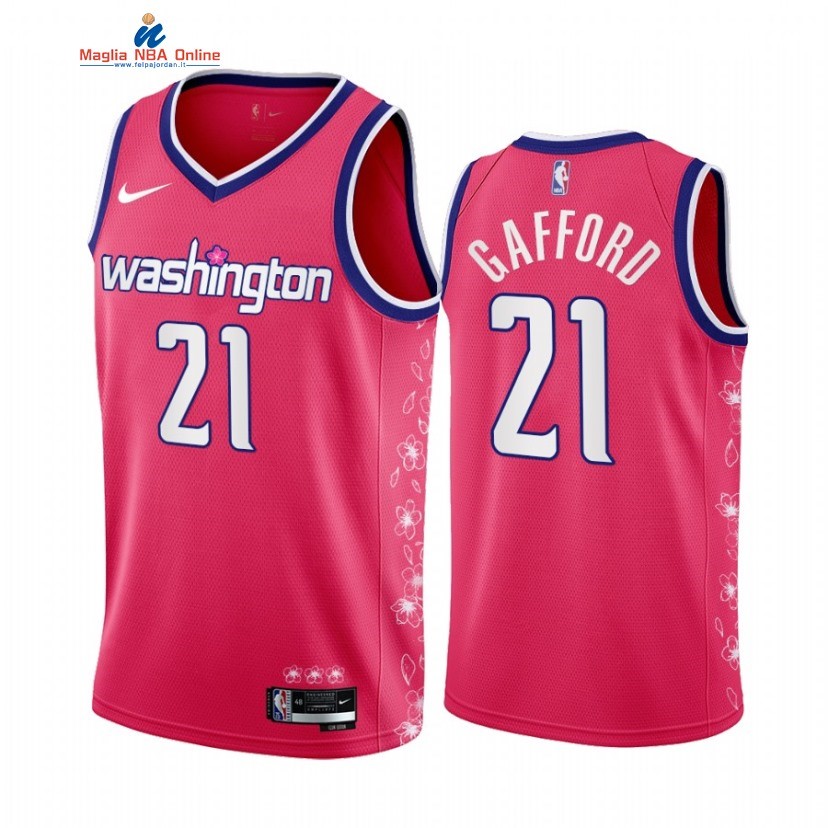 Maglia NBA Nike Washington Wizards #21 Daniel Gafford Rosa Città 2022 Acquista