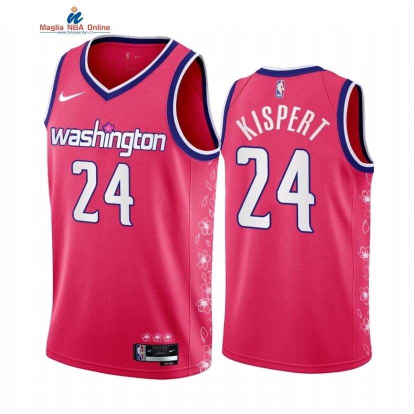 Maglia NBA Nike Washington Wizards #24 Corey Kispert Rosa Città 2022 Acquista