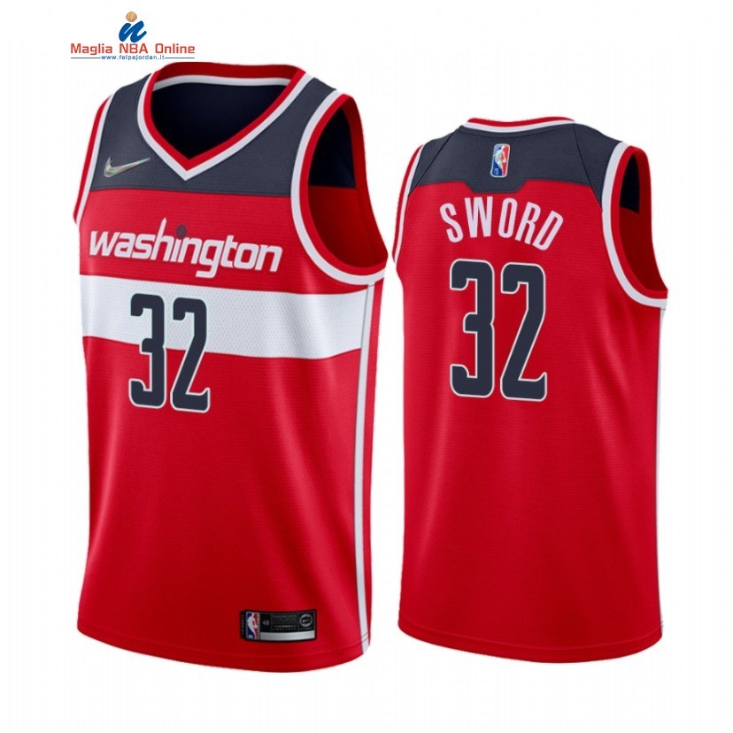 Maglia NBA Nike Washington Wizards #32 Craig Sword 75th Rosso Icon 2021-22 Acquista