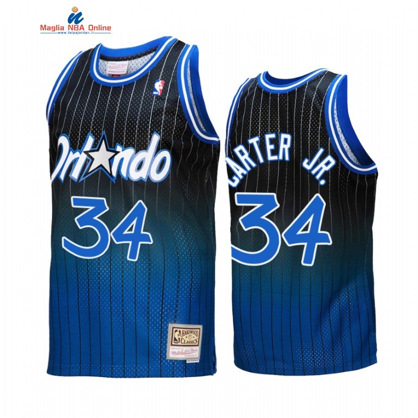Maglia NBA Orlando Magic #34 Wendell Carter Jr. Fadeaway Reale Nero Hardwood Classics 2022-23 Acquista