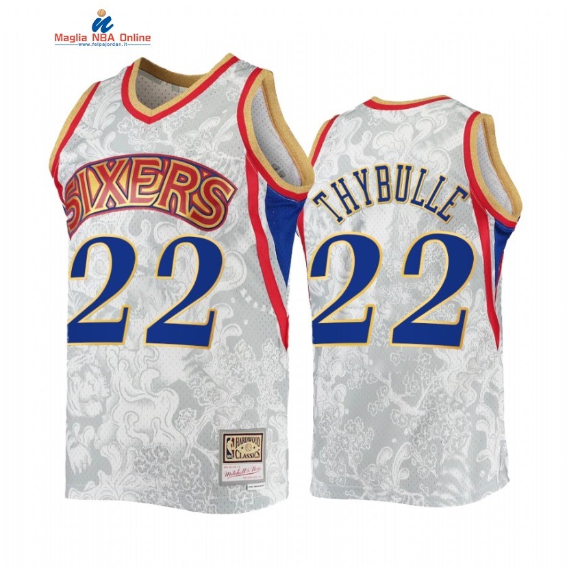 Maglia NBA Philadelphia Sixers #22 Matisse Thybulle Bianco Hardwood Classics 2022 Acquista